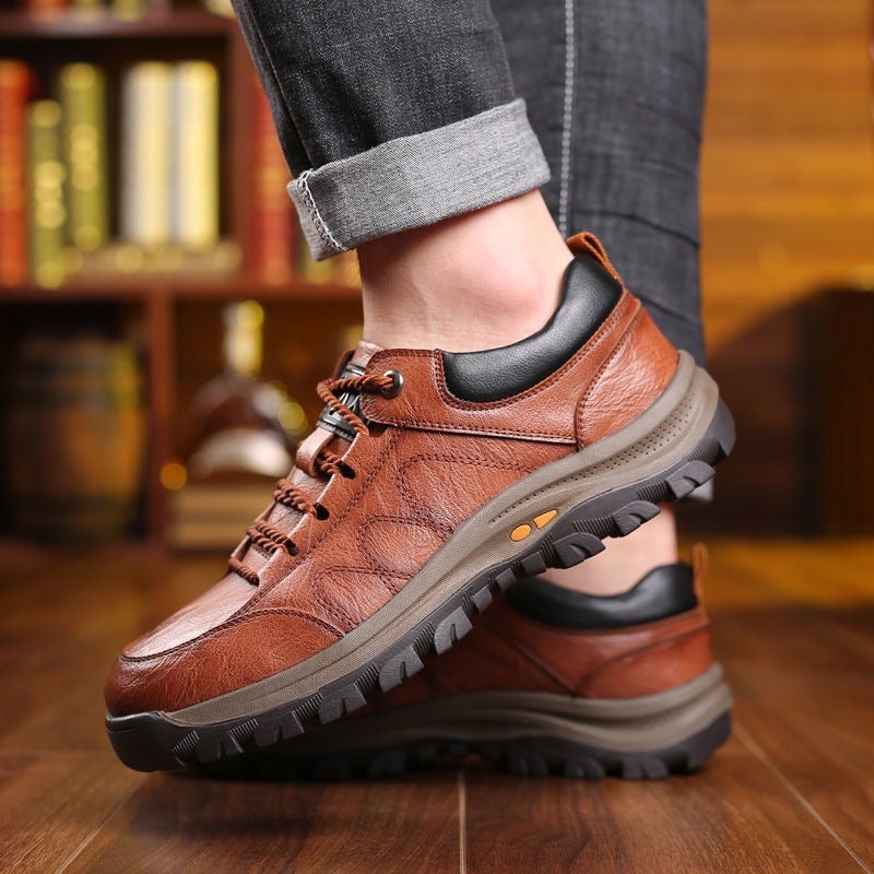 Sapato Masculino Casual de Couro Legítimo e Sola Tratorada - Comfort Stride